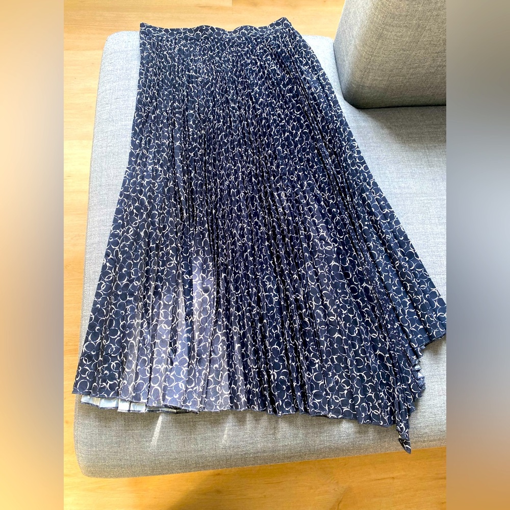 Maison Kitsune Asymmetrical Midi Skirt